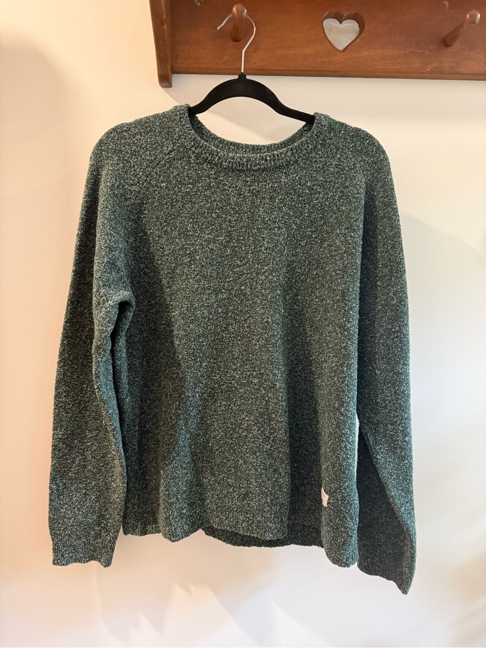 Frank & Oak Heathered Green Crewneck Sweater